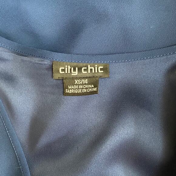 CIty Chic Hidden Treasure Maxi Dress in Navy, Size 14 - Picture 9 of 12